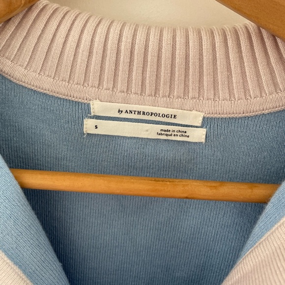 Anthropologie Cropped Knit Polo Size Small - Picture 3 of 3